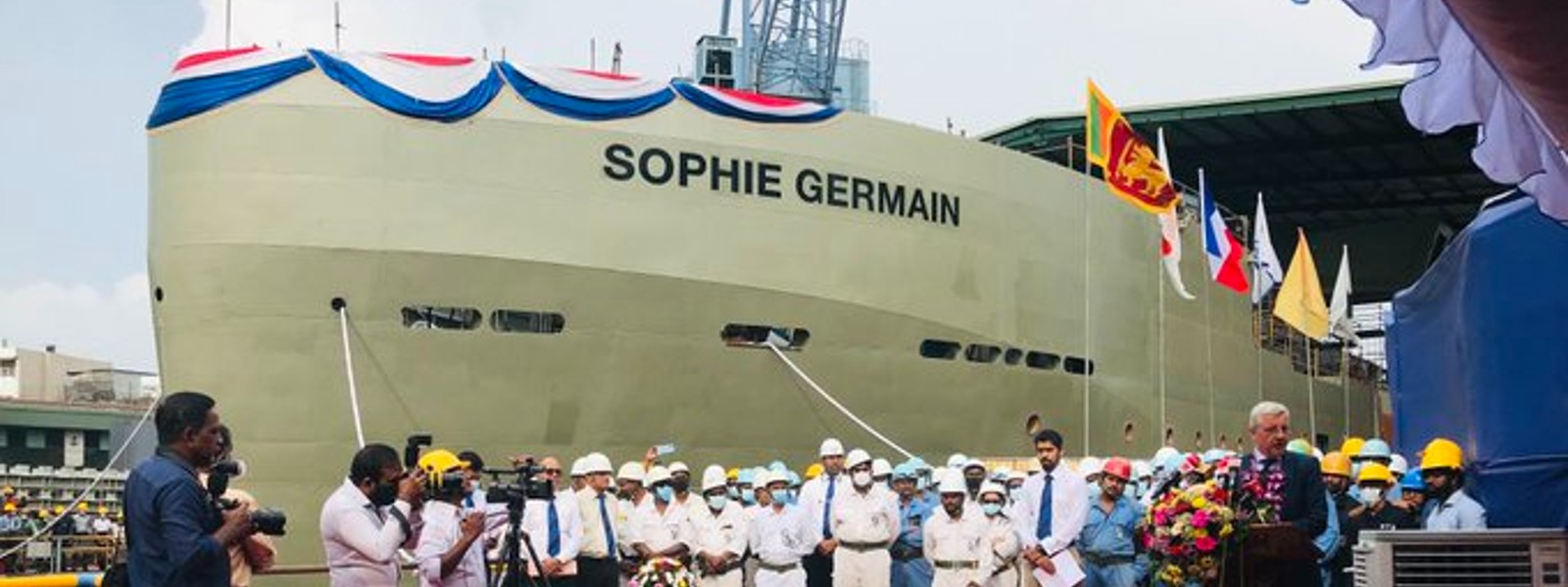 Dockyard launched new ship for France